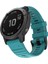 puluz Garmin Fenix ​​6 Silikon Kayışı Mavi-Yeşil (Yurt Dışından) 2