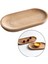 Oval Ahşap Çay Tepsisi Servis Masa Plakası Snacks Gıda Çay Depolama 10X18 cm (Yurt Dışından) 3