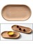 Oval Ahşap Çay Tepsisi Servis Masa Plakası Snacks Gıda Çay Depolama 10X18 cm (Yurt Dışından) 4