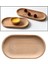 Oval Ahşap Çay Tepsisi Servis Masa Plakası Snacks Gıda Çay Depolama 10X18 cm (Yurt Dışından) 5
