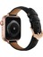 puluz Kayış Apple Watch Uyumlu Series 7 45Mm / 6 & Se & 5 & 4 44Mm / 3 & 2 & 1 42Mm Siyah Gül Altın Toka (Yurt Dışından) 3
