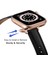 puluz Kayış Apple Watch Uyumlu Series 7 45Mm / 6 & Se & 5 & 4 44Mm / 3 & 2 & 1 42Mm Siyah Gül Altın Toka (Yurt Dışından) 5