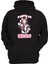 Fight Like A Hero Baskılı 3 Ipl. Şardonlu 600 Gr. Siyah Kapüşonlu Sweatshirt 1