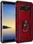 Samsung Galaxy Note 8 Kılıf Vega Tank Standlı Yüzüklü Mıknatıslı Kırmızı 1