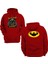 Batman Gym Çift Baskılı Kırmızı 3 Ipl. Şardonlu Kalın (600 Gr.) Içi Polar Kapüşonlu Sweatshirt Hoodie 1