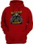 Batman Gym Çift Baskılı Kırmızı 3 Ipl. Şardonlu Kalın (600 Gr.) Içi Polar Kapüşonlu Sweatshirt Hoodie 2