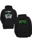 Remonz Hulk Gym Çift Baskılı Siyah 3 Ipl. Şardonlu Kalın (600 Gr.) Içi Polar Kapüşonlu Sweatshirt Hoodie 1