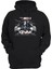Terminator T-800 Gym Baskılı Siyah 3 Ipl. Şardonlu Kalın (600 Gr.) Içi Polar Kapüşonlu Sweatshirt Hoodie 1