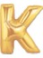 K Harfi Altın Renk Folyo Balon 100 cm 1