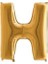 H Harfi Altın Renk Folyo Balon 100 cm 1