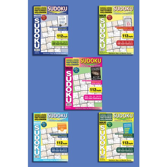 Maxi Sudoku Bulmaca 5 li Set Kitab Ve Fiyat Hepsiburada