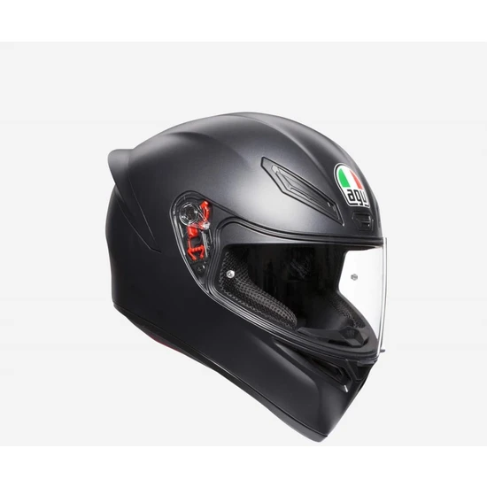 Agv K1 Solid Mat Siyah Kapalı Kask Yeni Sezon