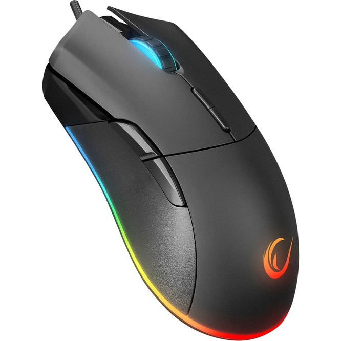 Rampage SMX-R21 Compact USB Siyah Rgb Ledli Makrolu 12800DPI / 1000hz Drag Click Oyuncu Mouse