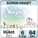 Sleepy Bio Natural Süper Paket Külot Bez 6 Numara Xlarge 64 Adet