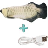 Lion Hareketli Oynayan Balık + Catnip Aruana Gri