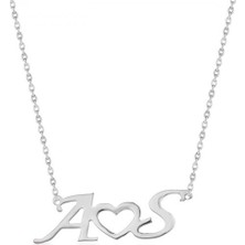 Anı Yüzük - Harfli 925 Ayar Gümüş Kadın Kolye