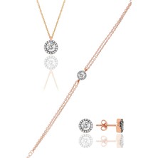 Söğütlü Silver Gümüş Elmas Montürlü Set
