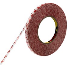 3M M 9088 Ince Çift Taraflı Şeffaf Bant 10 mm x 50 M Standart