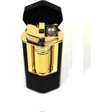 Xikar Meridian Single Lighter Siyah Gold Çakmak