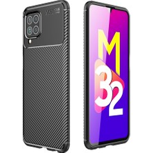 Zshskj Samsung Galaxy M32 Için Karbon Fiber Doku Kılıf (Yurt Dışından)