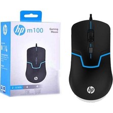 Aldım Geldi Hp M100 Işıklı Mouse Kablolu Gaming Oyuncu Gamer Dpi USB Giriş