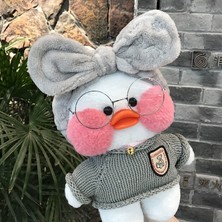 Shenzhen Xin Xin LalaFanfan Cafe Mimi Sevimli Ördek Peluş Oyuncak 30 cm - Gri (Yurt Dışından)