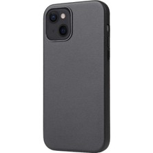 Case 4U Apple iPhone 13 Kılıf Kadife İç Yüzey Mat Eyzi Silikon Kapak Siyah