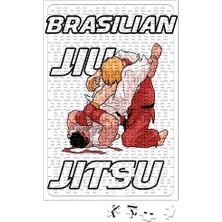 Baskı Dükkanı Brazilian Jiu Jitsu Brezilya Jiujitsusu 01 Puzzle 240 Parça Yapboz