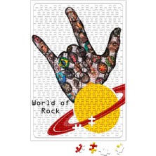 Baskı Dükkanı Rock Roll Müzik Gitar 04 Puzzle 240 Parça Yapboz