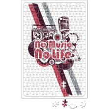 Baskı Dükkanı No Music No Life Puzzle 240 Parça Yapboz