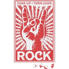 Baskı Dükkanı Rock Roll Müzik Gitar 05 Puzzle 240 Parça Yapboz