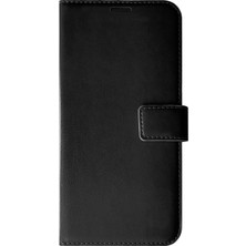 Microsonic Realme C21Y Kılıf Delux Leather Wallet Siyah