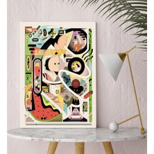 Bk Gift Modern Soyut Tasarımlı Kanvas Tablo 30 x 50 cm -15