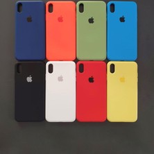 Gritty Apple iPhone Xr Uyumlu Logolu  Içi Kadife Lansman Silikon Kılıf