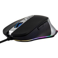 Rowl Rgm-04 Aves USB Siyah Rgb Aydınlatmalı 7200DPI Makrolu Mouse