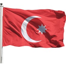Özgüvenal Osmanlı Bayrağı 150X225 - Tek Kat Raşel
