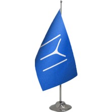 Özgüvenal Iyı Masa Bayrağı Tekli 15X22,5 cm (Direksiz)