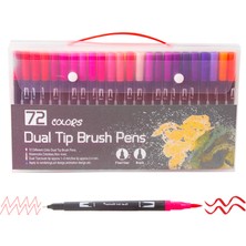 Beauty Life 72 Renk Çift Uçlu Fırça Kalemler (Yurt Dışından)
