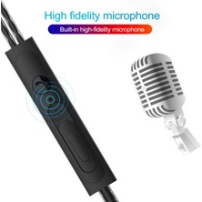 Zsykd 3.5mm Kablolu Kulaklık Kulakiçi Stereo Ses Metal Bas Kulaklık Akıllı Telefon Için Mic ile (Gül Kırmızı) (Yurt Dışından)