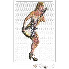 Baskı Dükkanı Rock Roll Müzik Gitar Puzzle 240 Parça Yapboz