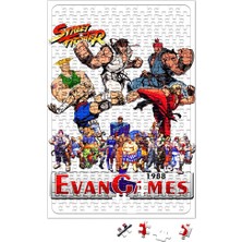 Baskı Dükkanı Street Fighter Evan Games 1988 Puzzle 240 Parça Yapboz