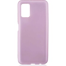 Case 4U Samsung Galaxy A03s Kılıf Klasik Mat Renkli Yumuşak Premier Silikon Rose Gold