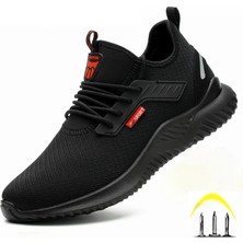 Xoutdoor Çelik Burunlu Güvenlik Ayakkabıları Erkek Hafif Nefes Alabilir Delinmez Hafif Sneaker Kaymaz Endüstriyel  Inşaat Iş Ayakkabıları  (Yurt Dışından)