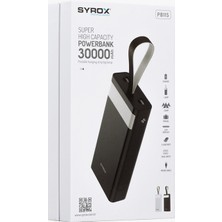 Syrox PB115 30000MAH Taşınabilir Şarj Cihazı Siyah