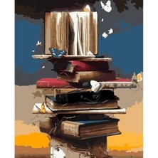 WebStyle Sayılarla Boyama Seti Kasnaklı Bilgi Kulesi 40 x 50 cm