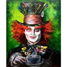 WebStyle Sayılarla Boyama Seti Kasnaklı Çılgın Şapkacı 60 x 75 cm