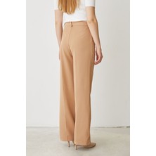 Foremia Retro Palazzo Pantolon-Karamel