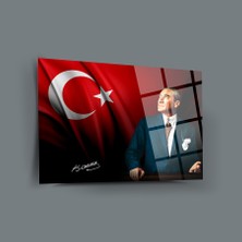 SRD Concept Atatürk 38 Cam Tablo-Atatürk Tablosu