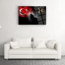 SRD Concept Bozkurt Üç Hilal Cam Tablo-Kurt Tablo