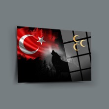 SRD Concept Bozkurt Üç Hilal Cam Tablo-Kurt Tablo